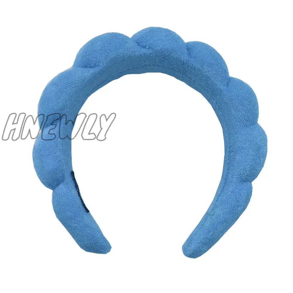 Hnewly Sponge Headbands For Women Girls Puffy Hair Band Makeup Bubble Terry Cloth Co Spa Retro