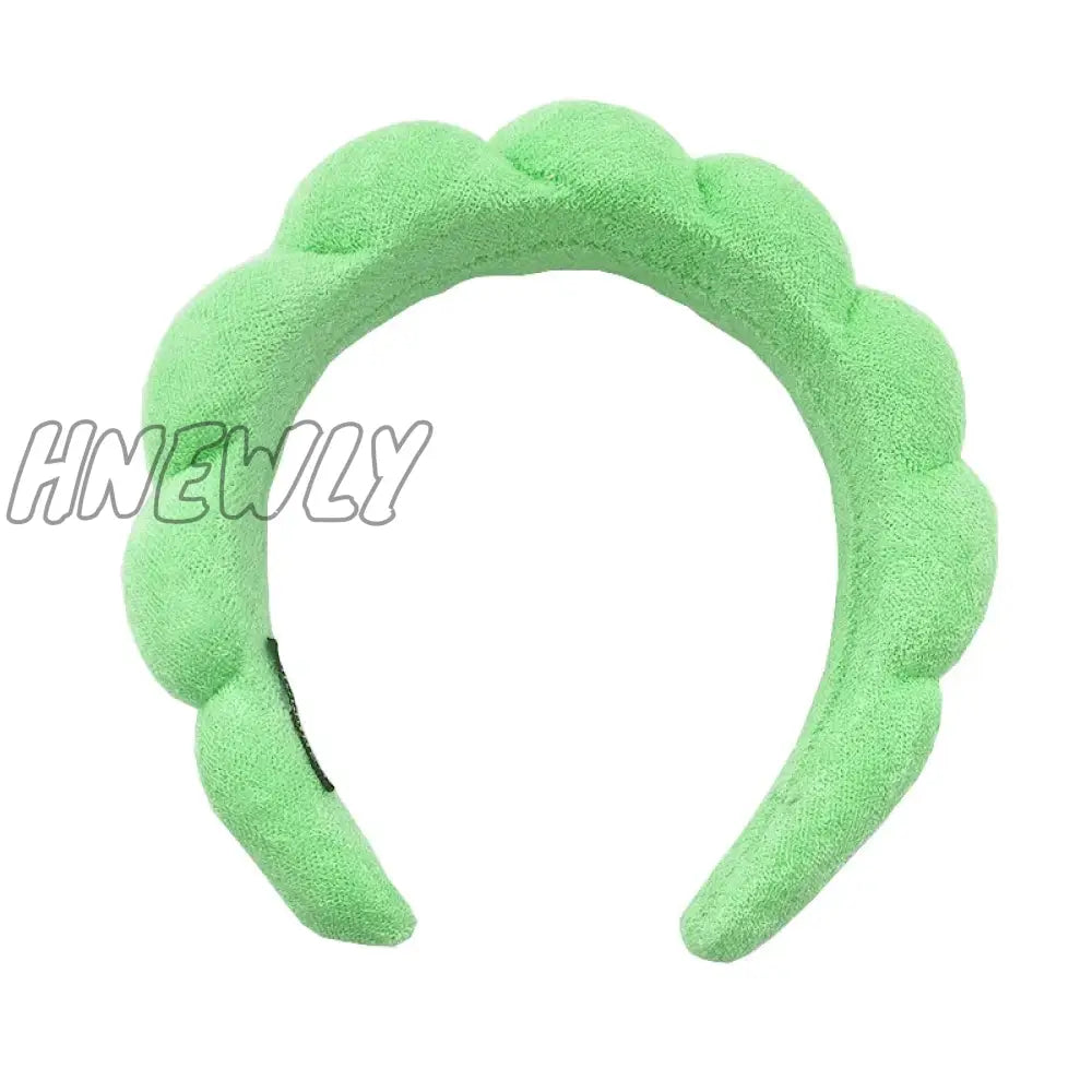 Hnewly Sponge Headbands For Women Girls Puffy Hair Band Makeup Bubble Terry Cloth Co Spa Retro