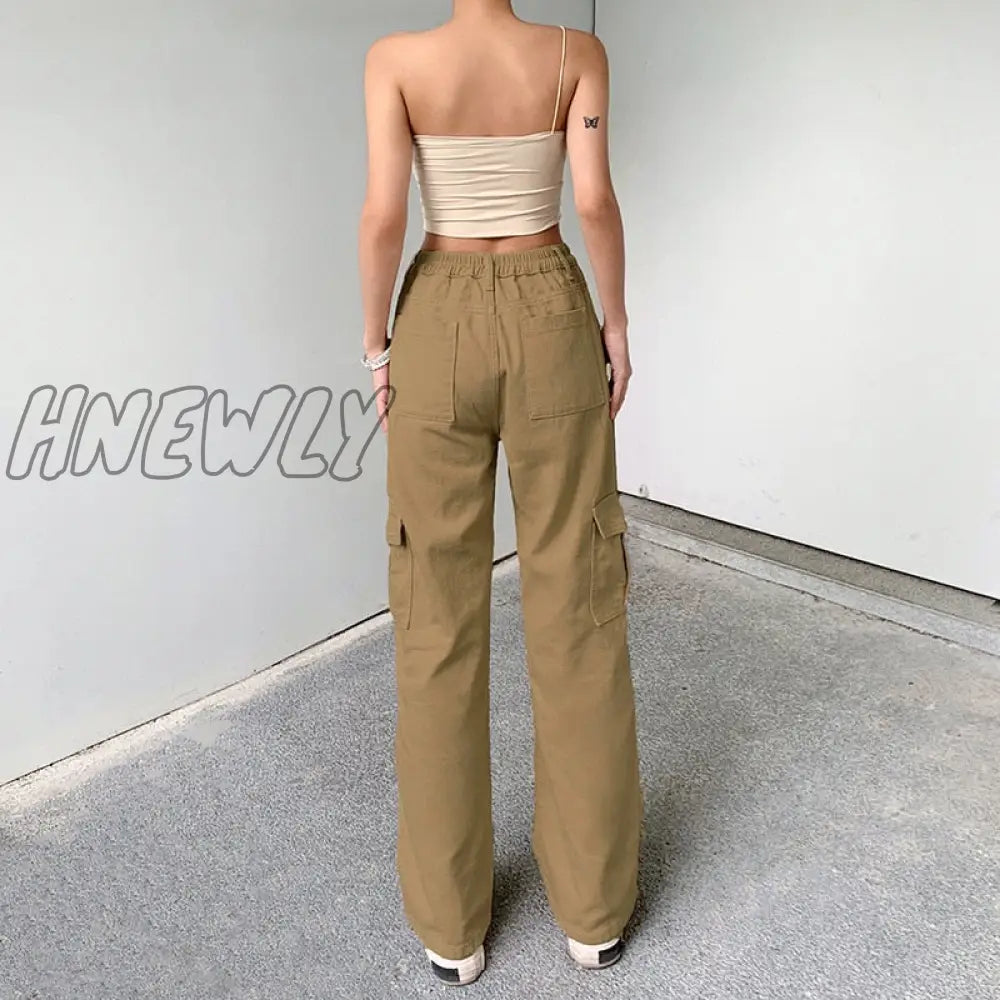 Hnewly Spring/Summer 2024 Women’s Straight Leg Jeans Cargo Denim Pants For Women Loose Fashion