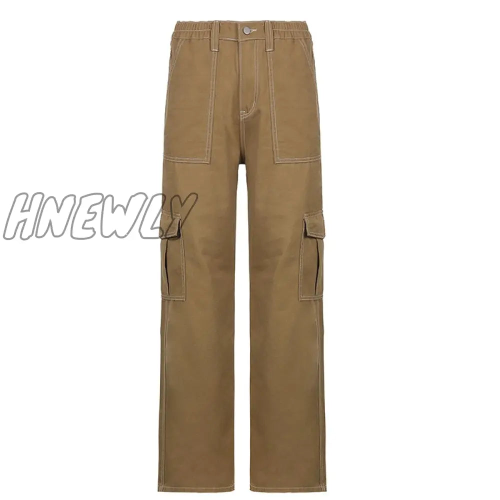 Hnewly Spring/Summer 2024 Women’s Straight Leg Jeans Cargo Denim Pants For Women Loose Fashion