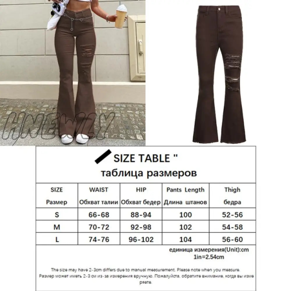 Hnewly Stylish White Trendy Jeans For Girls Fashion High Waist Vintage Trouser Frmale Straight