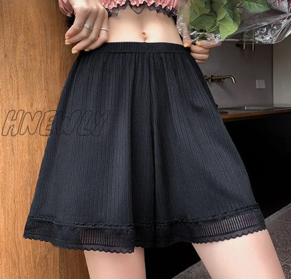 Hnewly Summer Women Panties Lace Seamless Safety Short Pants Soft Comfortable Breathable Loose Thin