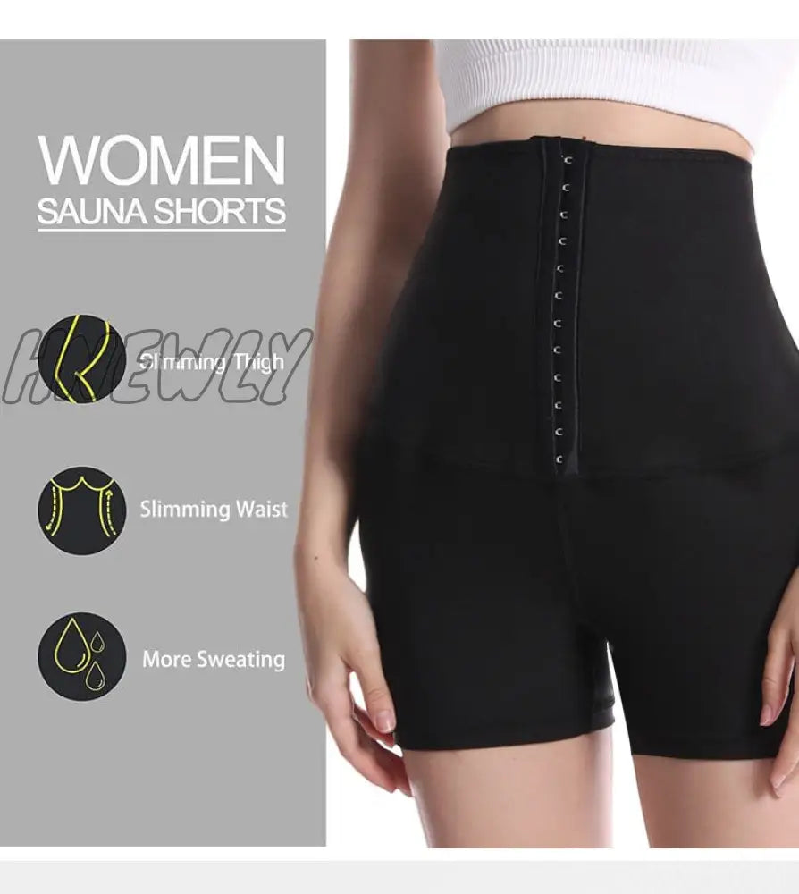 Hnewly Sweat Sauna Pants Body Shaper Weight Loss Slimming Waist Trainer Shapewear Tummy Hot Thermo