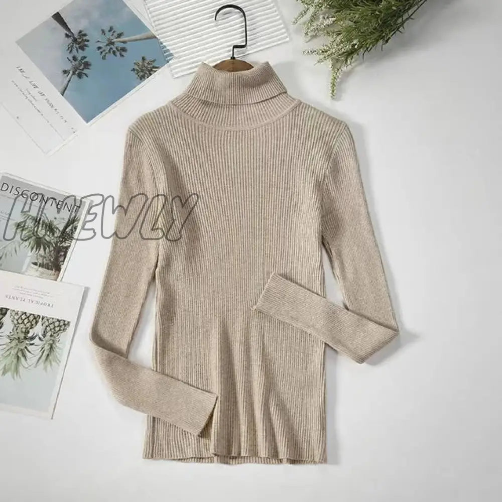 Hnewly Thick Sweater Long Sleeve Pullover Autumn Winter Clothes Button O Neck Female Casual