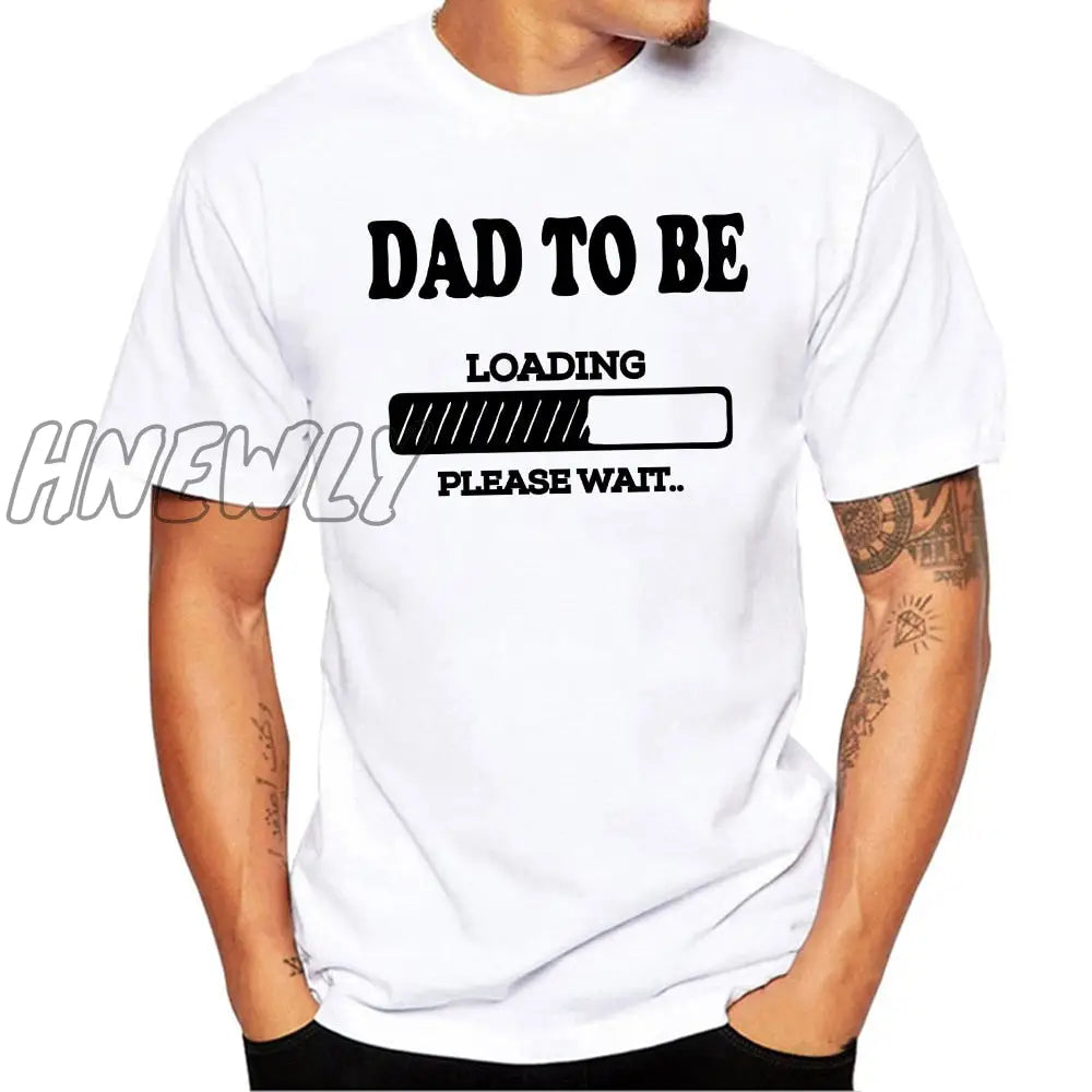 Hnewly Valentine’s Day Couple Outfit Dad To Be Baby Loading T - Shirt Summer Funny Maternity