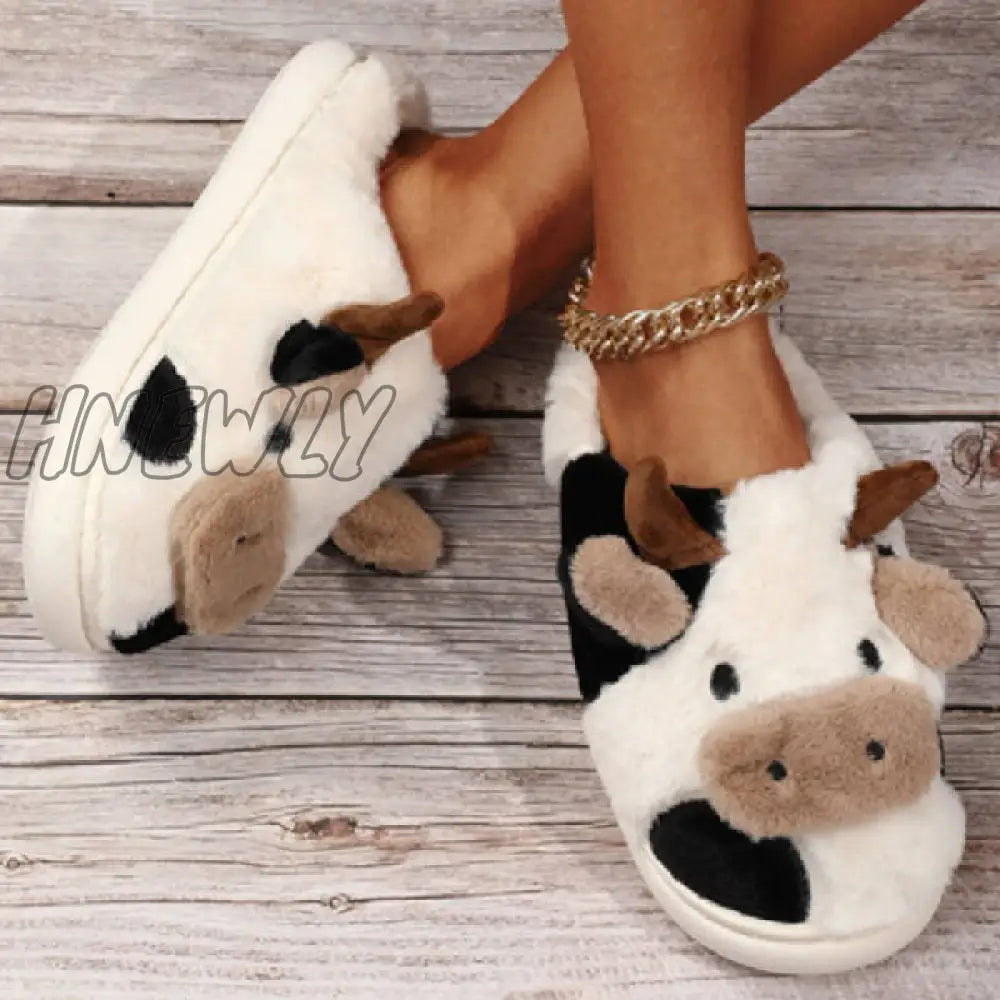 Hnewly - White Casual Living Patchwork Round Comfortable Shoes Shoes Slippers