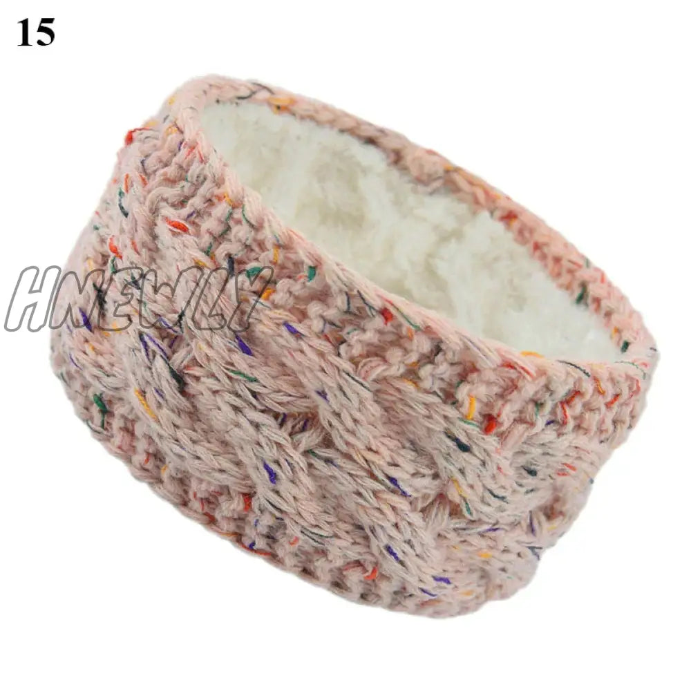 Hnewly Wide Knitting Woolen Headband Winter Warm Ear Women Thicken Turban Hair Accessories Girl