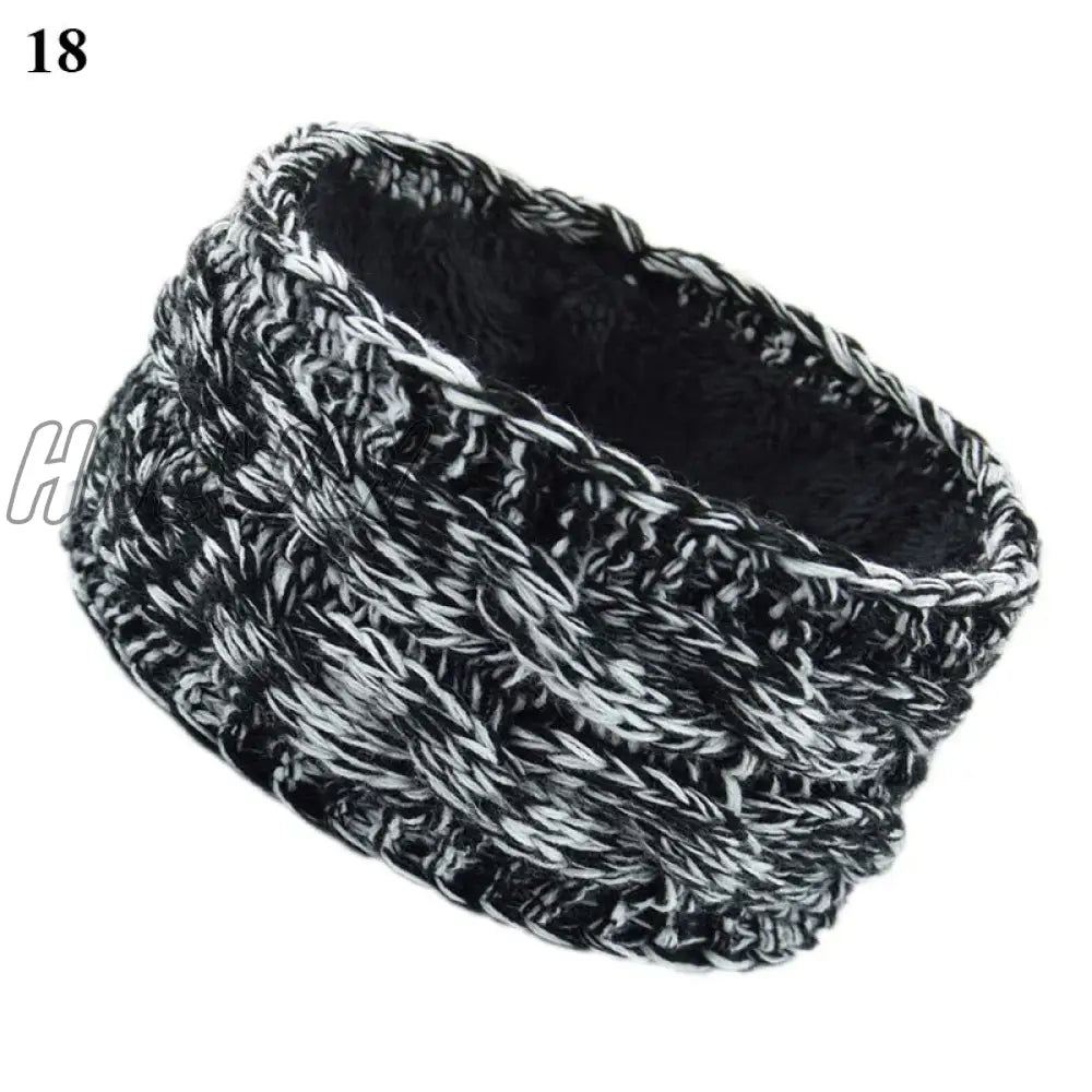 Hnewly Wide Knitting Woolen Headband Winter Warm Ear Women Thicken Turban Hair Accessories Girl