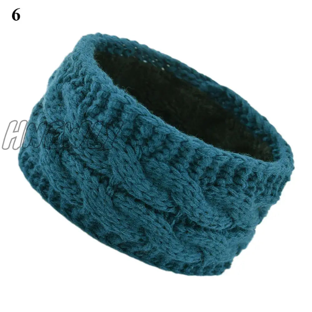 Hnewly Wide Knitting Woolen Headband Winter Warm Ear Women Thicken Turban Hair Accessories Girl