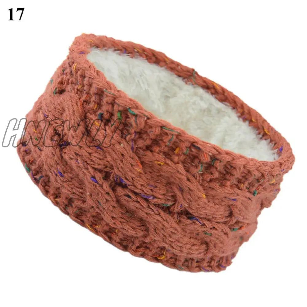 Hnewly Wide Knitting Woolen Headband Winter Warm Ear Women Thicken Turban Hair Accessories Girl