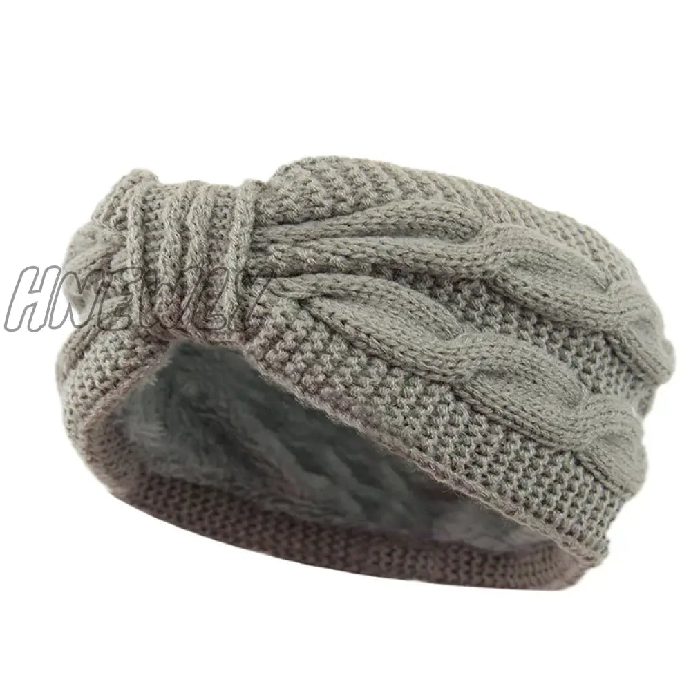 Hnewly Wide Knitting Woolen Headband Winter Warm Ear Women Thicken Turban Hair Accessories Girl