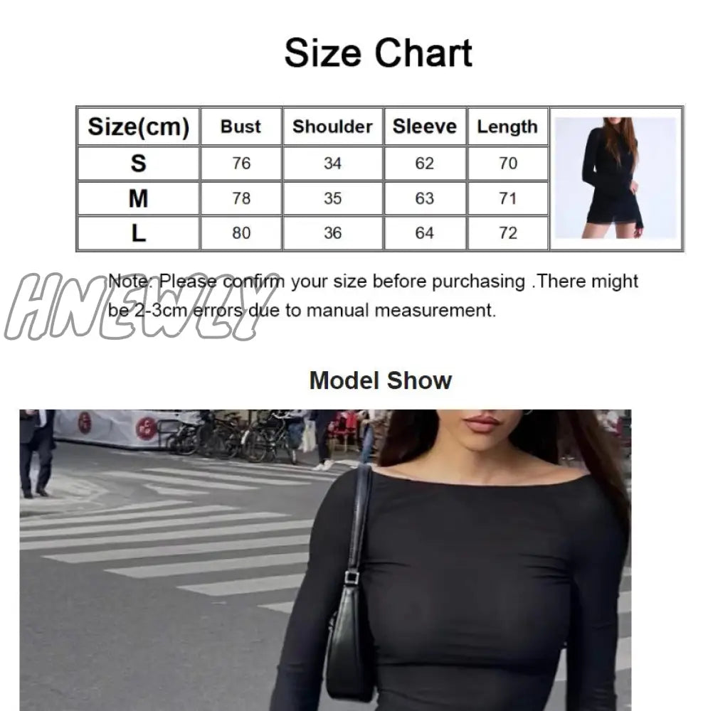 Hnewly Women Elegant Black Mesh Mini Dress Streetwear Chic Sexy Backless Full Sleeve Dresses 90S