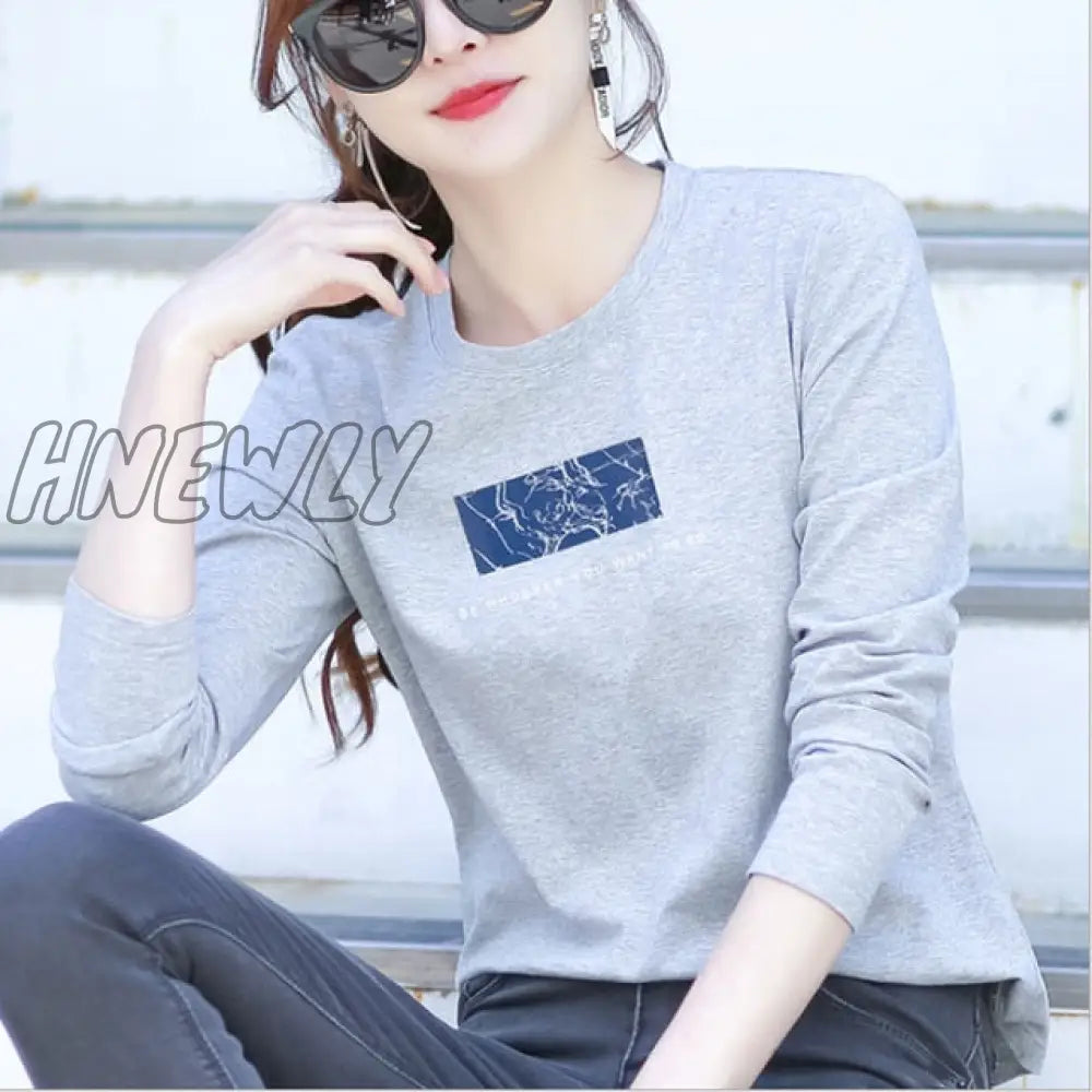 Hnewly Women Fashion Black And White Striped Blouse Shirt Casual Long Sleeve O - Neck Soft Korean