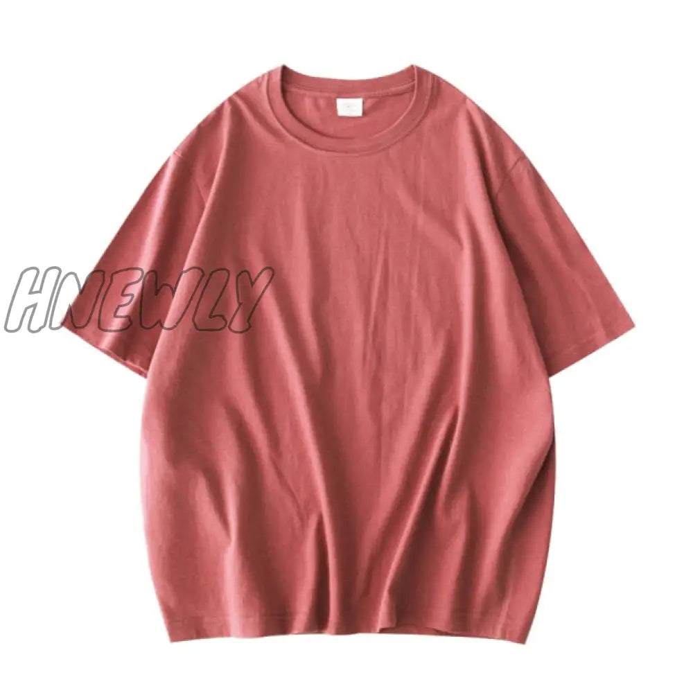 Hnewly Women New Khaki Solid T Shirts Female 100% Cotton Tees Lady Short Sleeve T - Shirt Tops For