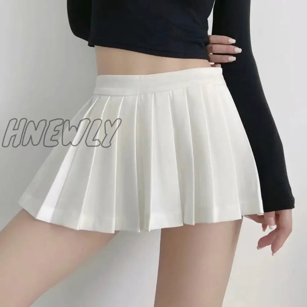 Hnewly Women Super Pleated Mini Skirt With Shorts Skort 13 Colours!