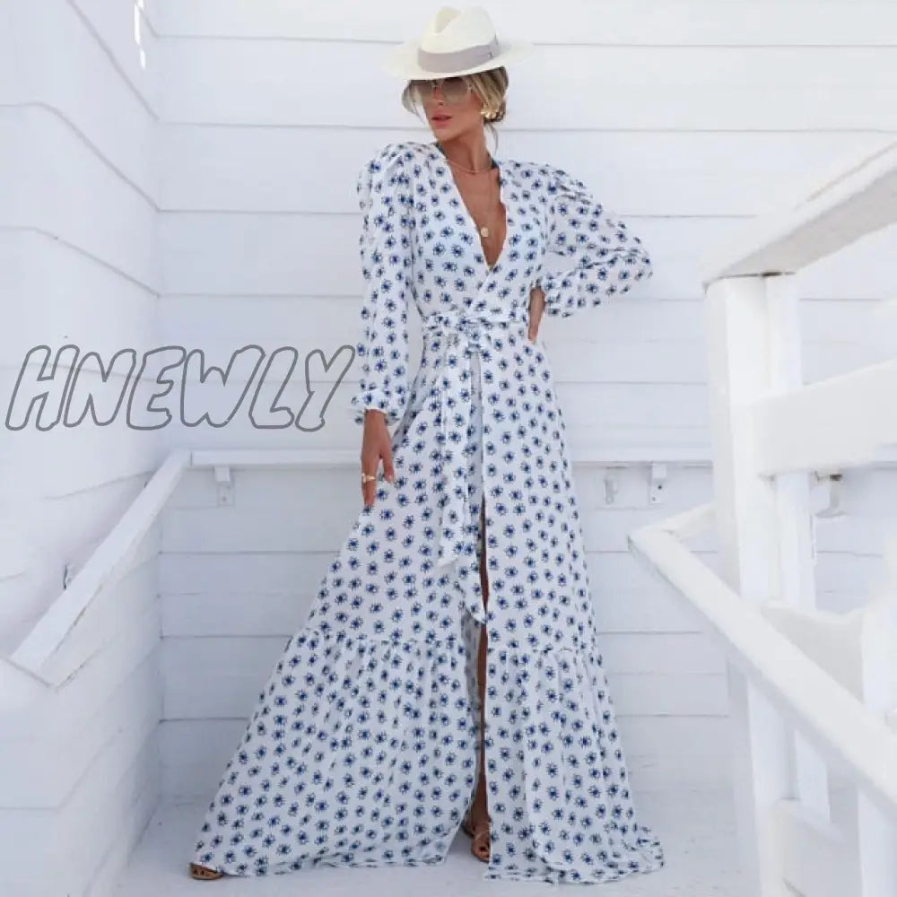 Hnewly Women Swimsuit Cover Up Sleeve Kaftan Beach Tunic Dress Robe De Plage Solid White Cotton