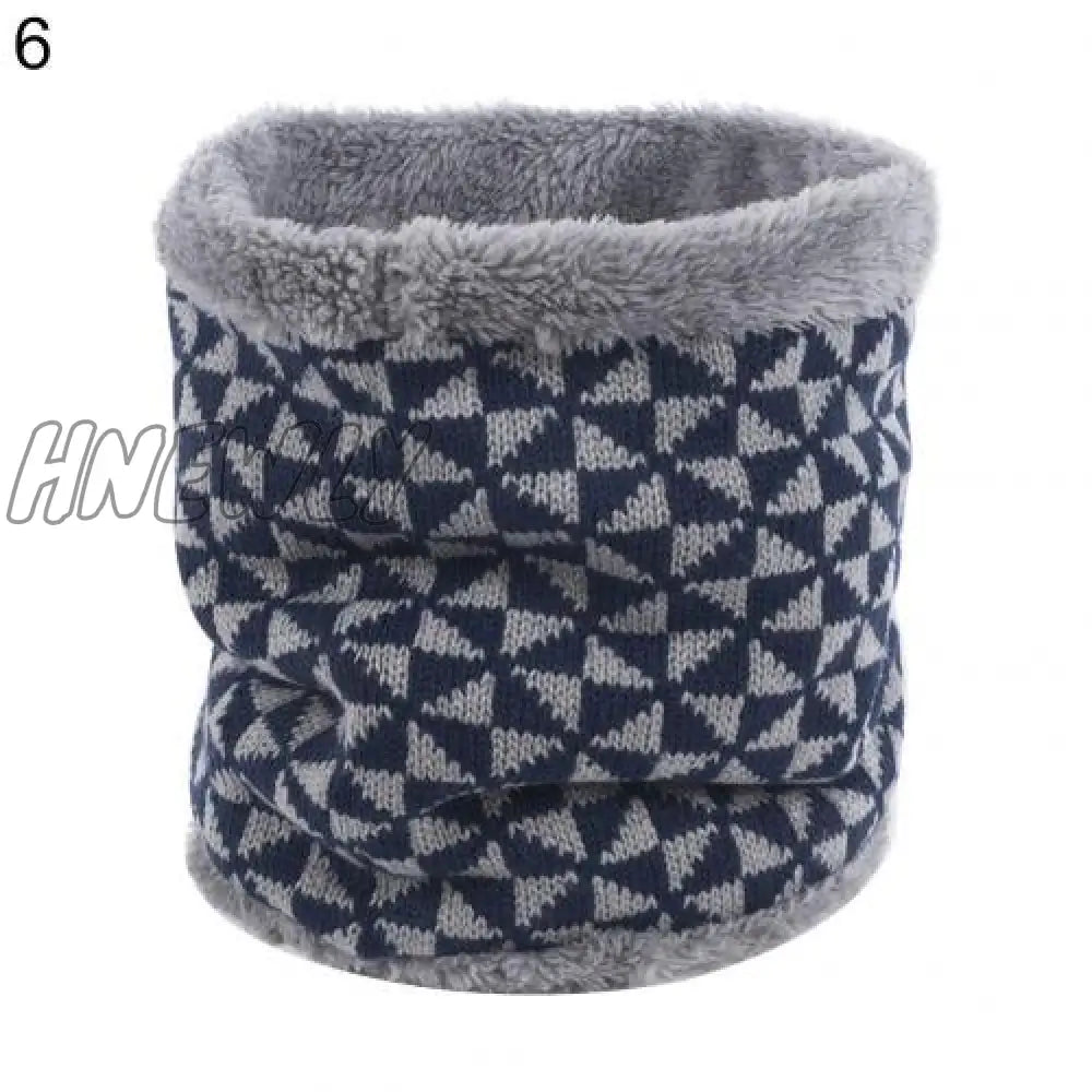 Hnewly Women Winter Soft Breathable Wrap Ring Thick Warm Knitting Scarf Neckerchief 6