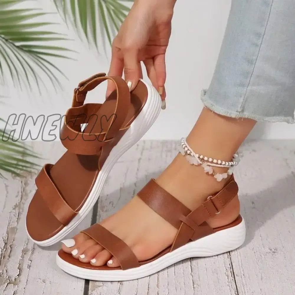 Women's Knit Elastic Cloth Wedge Sandals Slip on Lightweight Walking Sandals Women Plus Size Comfortable Summer Shoes Woman 2024