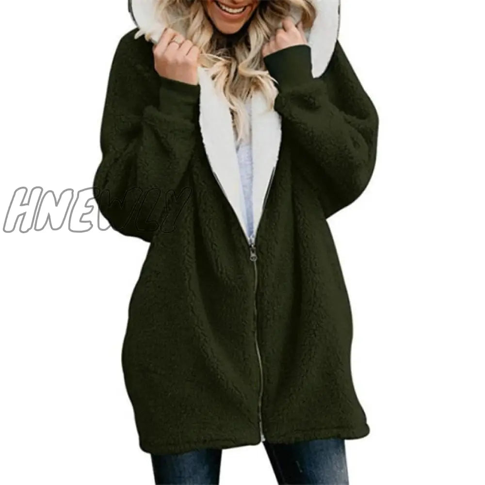 Lamb Velvet Hooded Women Long Winter Jacket Autumn And New Plus Size 5Xl Warm Outwear Coat Female