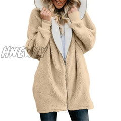 Lamb Velvet Hooded Women Long Winter Jacket Autumn And New Plus Size 5Xl Warm Outwear Coat Female