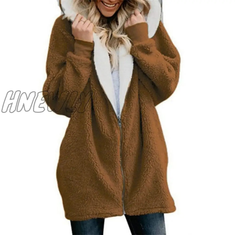 Lamb Velvet Hooded Women Long Winter Jacket Autumn And New Plus Size 5Xl Warm Outwear Coat Female