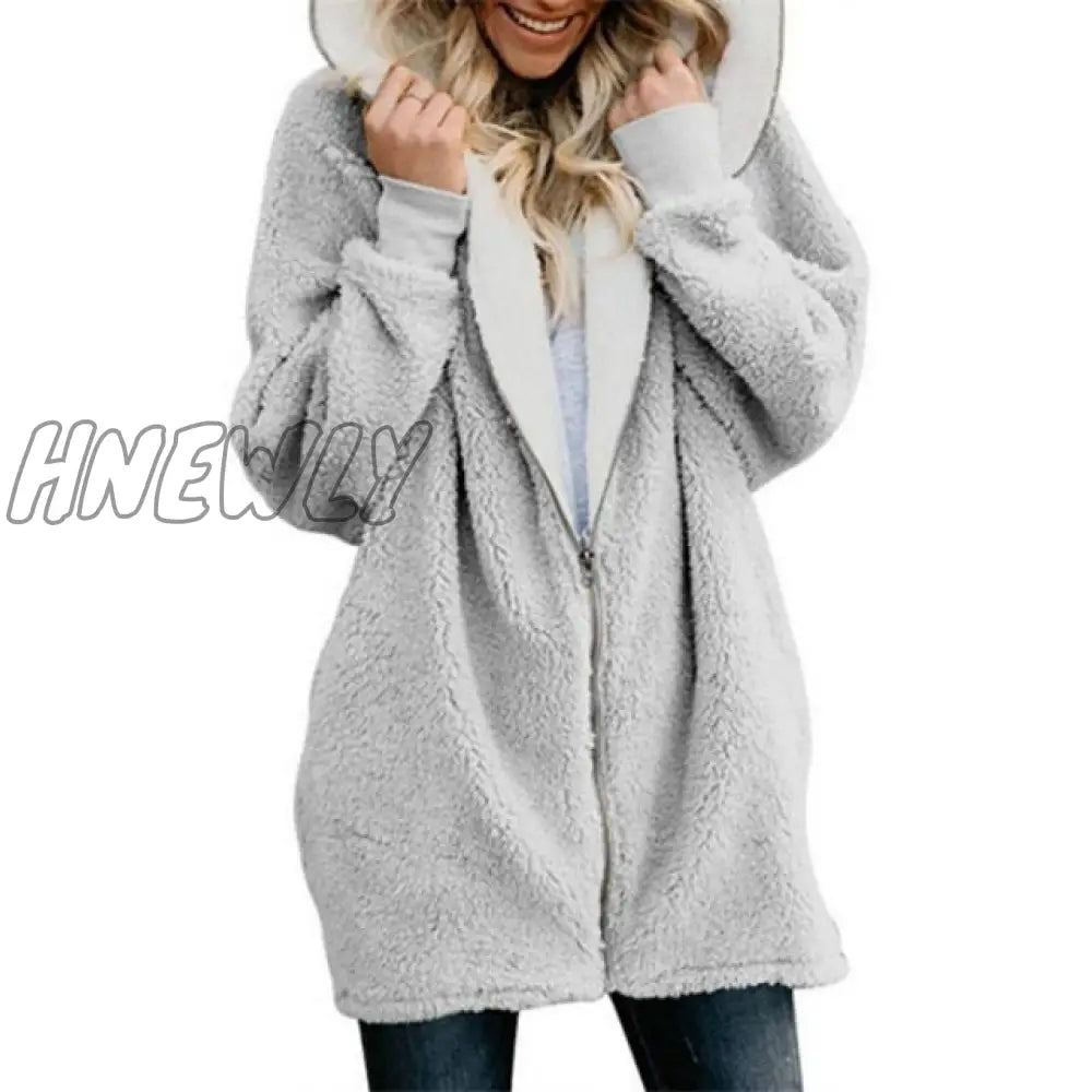 Lamb Velvet Hooded Women Long Winter Jacket Autumn And New Plus Size 5Xl Warm Outwear Coat Female