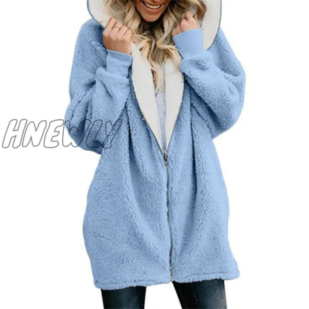 Lamb Velvet Hooded Women Long Winter Jacket Autumn And New Plus Size 5Xl Warm Outwear Coat Female