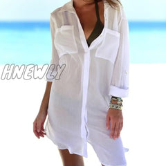 New Beach Cover Up Print Bikini Women Cardigan Summer Dress Ladies Tunics Swimsuit Ups Beachwear