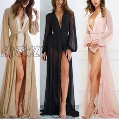 Pareo Beach Cover Up Women Dress Solid Bikini Swimwear Robe De Plage Wear Cardigan Bathing Suit