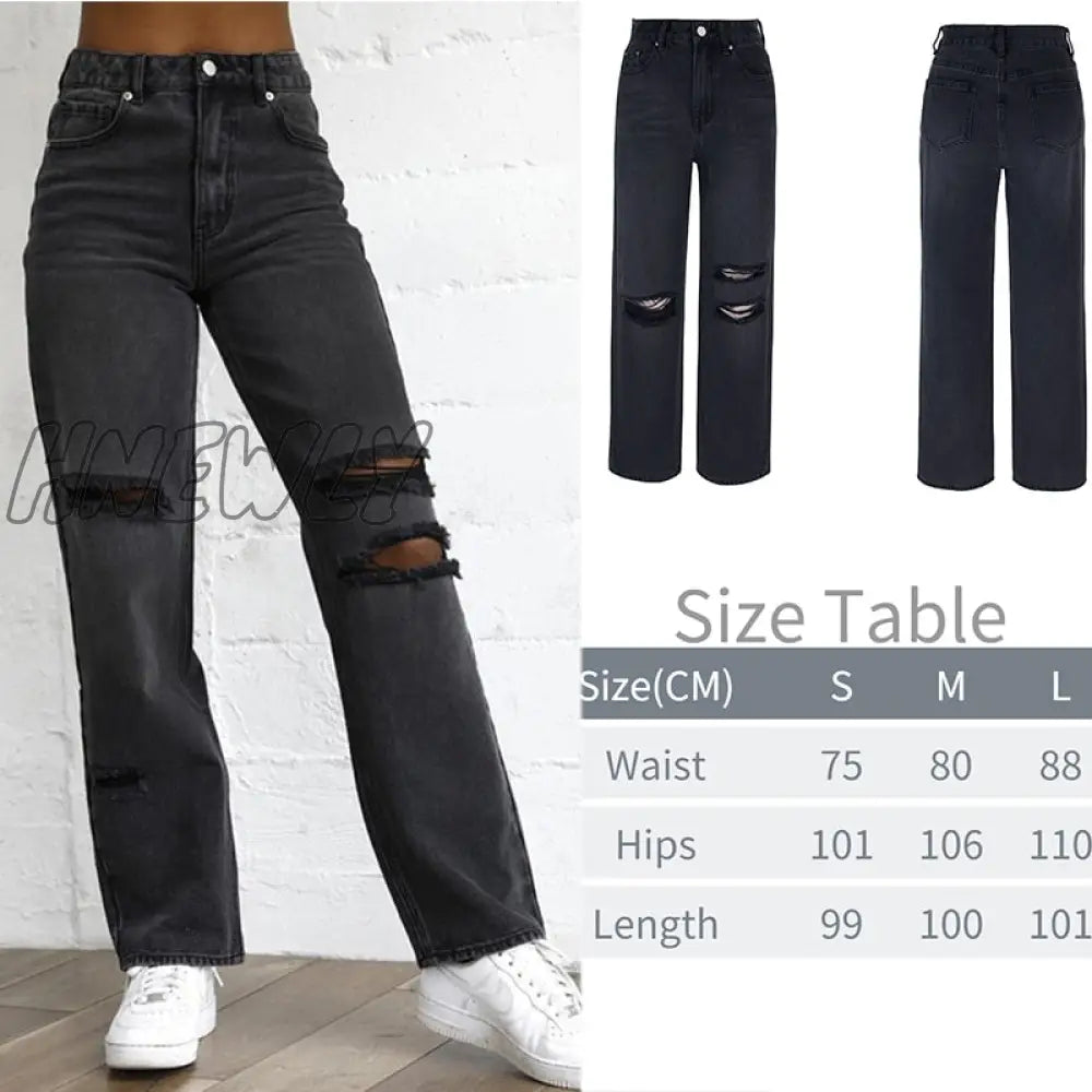 Printed Baggy Y2K Jeans Women’s Low Waist Jeans Autumn Winter Oversize Wide Leg Pants Casual