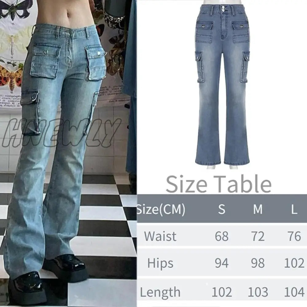 Printed Baggy Y2K Jeans Women’s Low Waist Jeans Autumn Winter Oversize Wide Leg Pants Casual