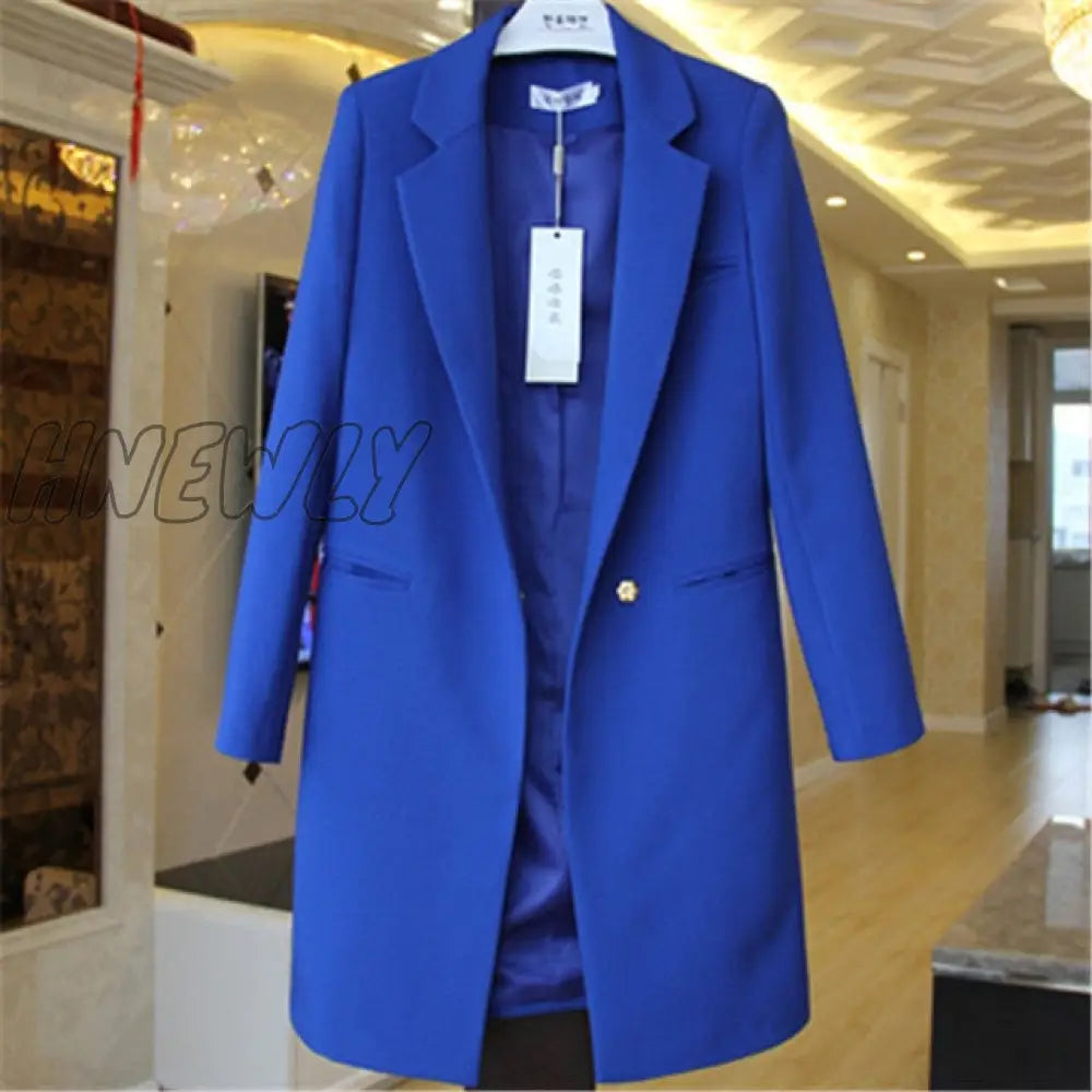 Spring Autumn Blazers Coats Women Suit Plus Size Long Sleeve Jacket Casual Tops Female Slim