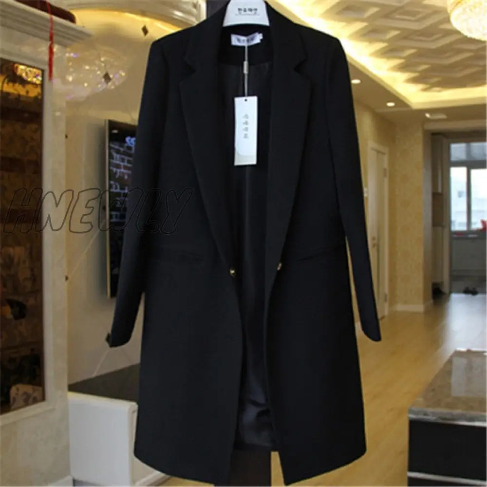 Spring Autumn Blazers Coats Women Suit Plus Size Long Sleeve Jacket Casual Tops Female Slim