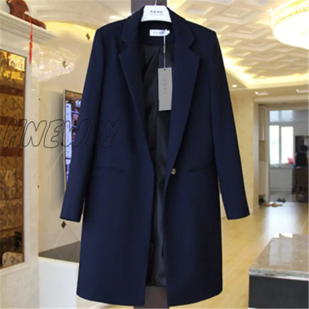 Spring Autumn Blazers Coats Women Suit Plus Size Long Sleeve Jacket Casual Tops Female Slim