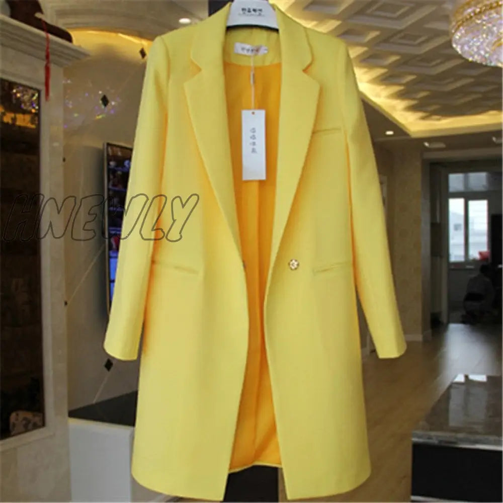 Spring Autumn Blazers Coats Women Suit Plus Size Long Sleeve Jacket Casual Tops Female Slim