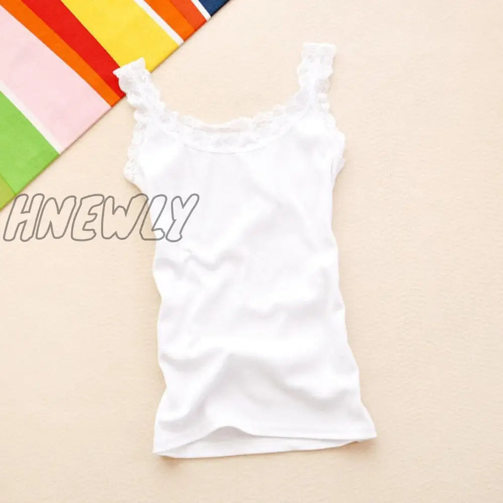 Summer Top Women Sleeveless Lace Tank Sexy Women’s T - Shirt Vest Tops Female White Black