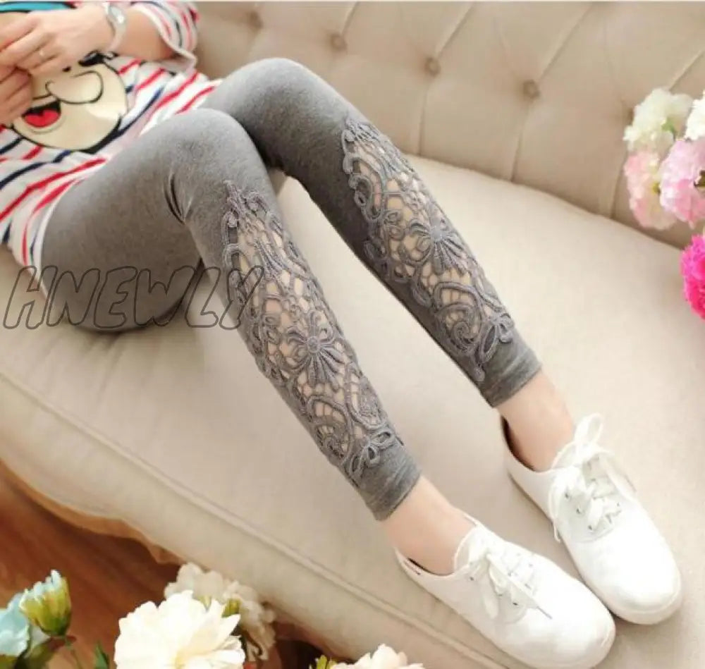 Viianles Women Leggings Mujer Diamond Legging Sexy Lace Fitness Leggins Elastic High Waist Pant