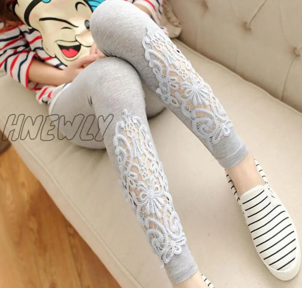 Viianles Women Leggings Mujer Diamond Legging Sexy Lace Fitness Leggins Elastic High Waist Pant