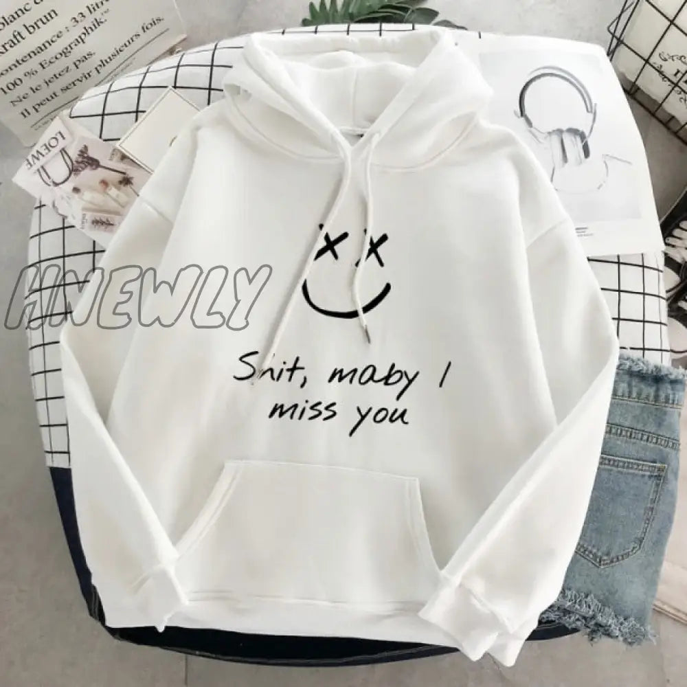 Walls Merch Women Hoodies Louis Tomlinson Smiley Face Sweatshirt Harajuku Oversized Hoodie