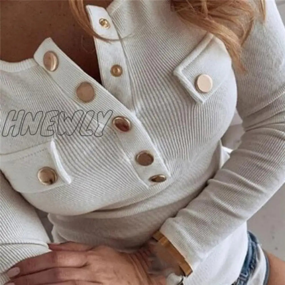 Women Clothing Autumn Spring Basic T Shirt New Fashion Long Sleeve V - Neck Casual Slim Tops Female