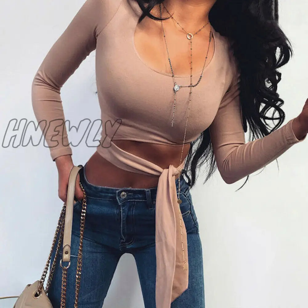 Women T - Shirt Long Sleeve Top Ladies Bodycon Casual T Shirt Sexy Womens Clothing Party Clothes