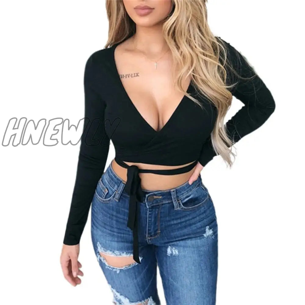 Women T - Shirt Long Sleeve Top Ladies Bodycon Casual T Shirt Sexy Womens Clothing Party Clothes