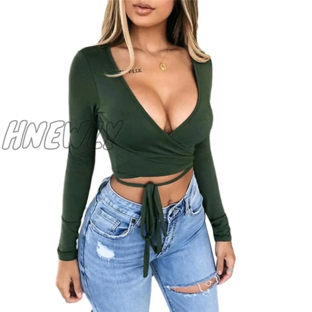 Women T - Shirt Long Sleeve Top Ladies Bodycon Casual T Shirt Sexy Womens Clothing Party Clothes