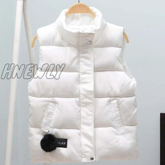 Women Vest Mandarin Collar Sleeveless Short Coat Jacket Waistcoat Female Plus Size Chalecos Para