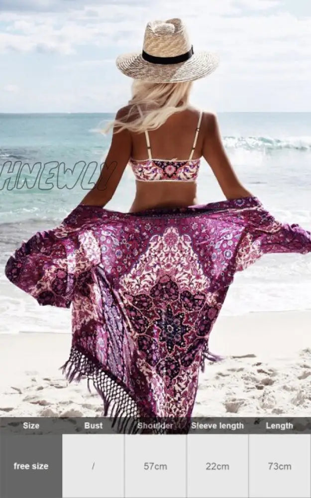 Zebra Snake Print Chiffon Beach Cover Up Tunics For Long Kaftan Beachwear Boho Chic Hippie